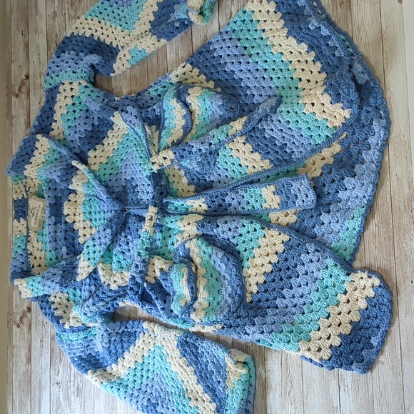 Chasing Unicorns Short Blue Cardigan One Size - Picture 16 of 17